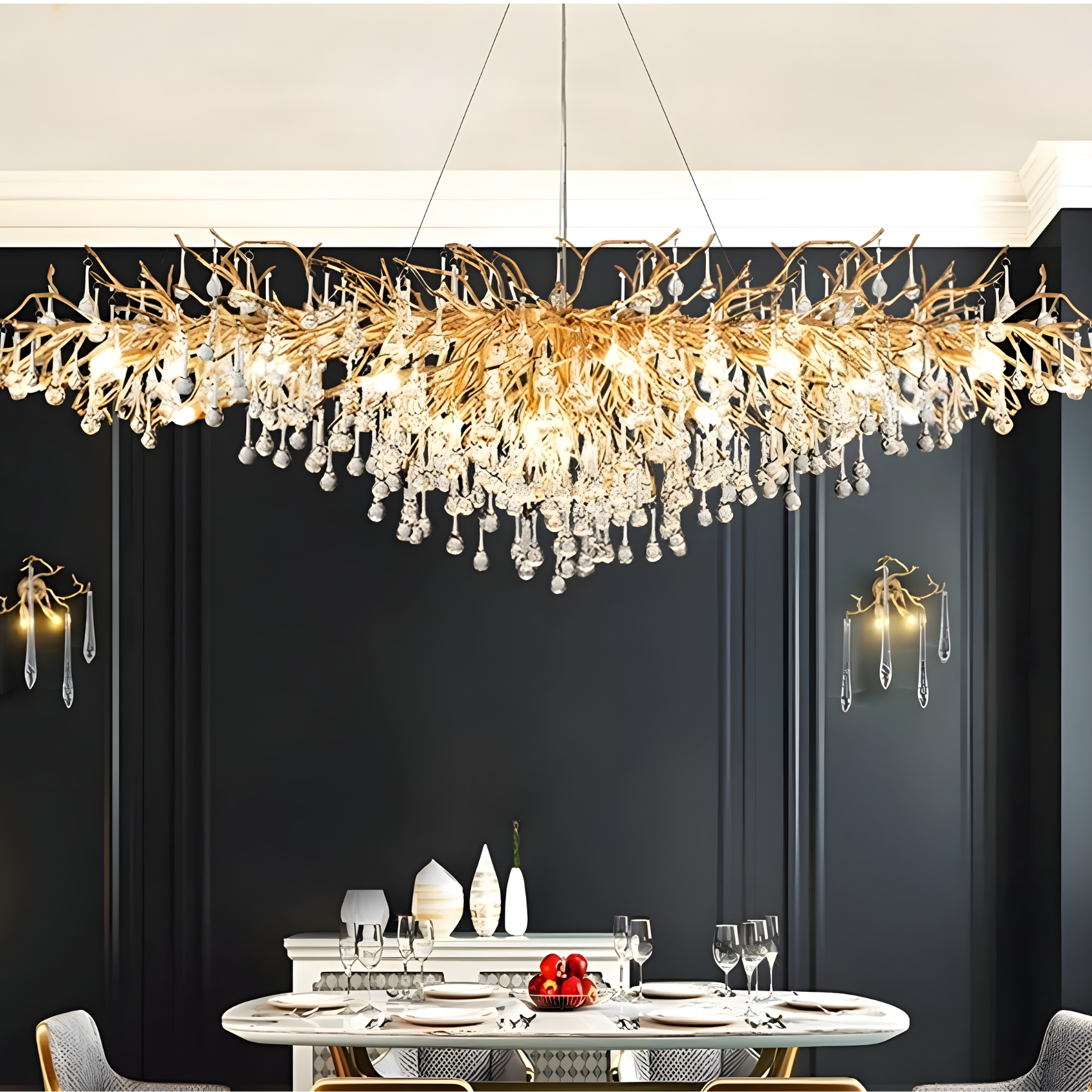 Dribble Crystal Chandelier