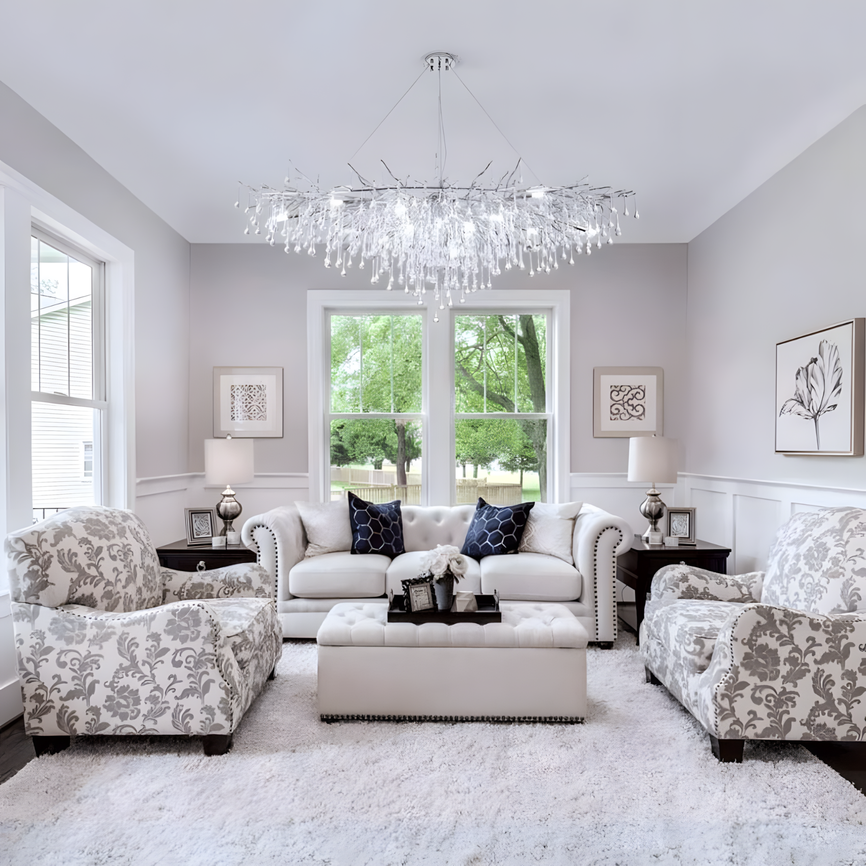 Dribble Chandelier in Grand Space